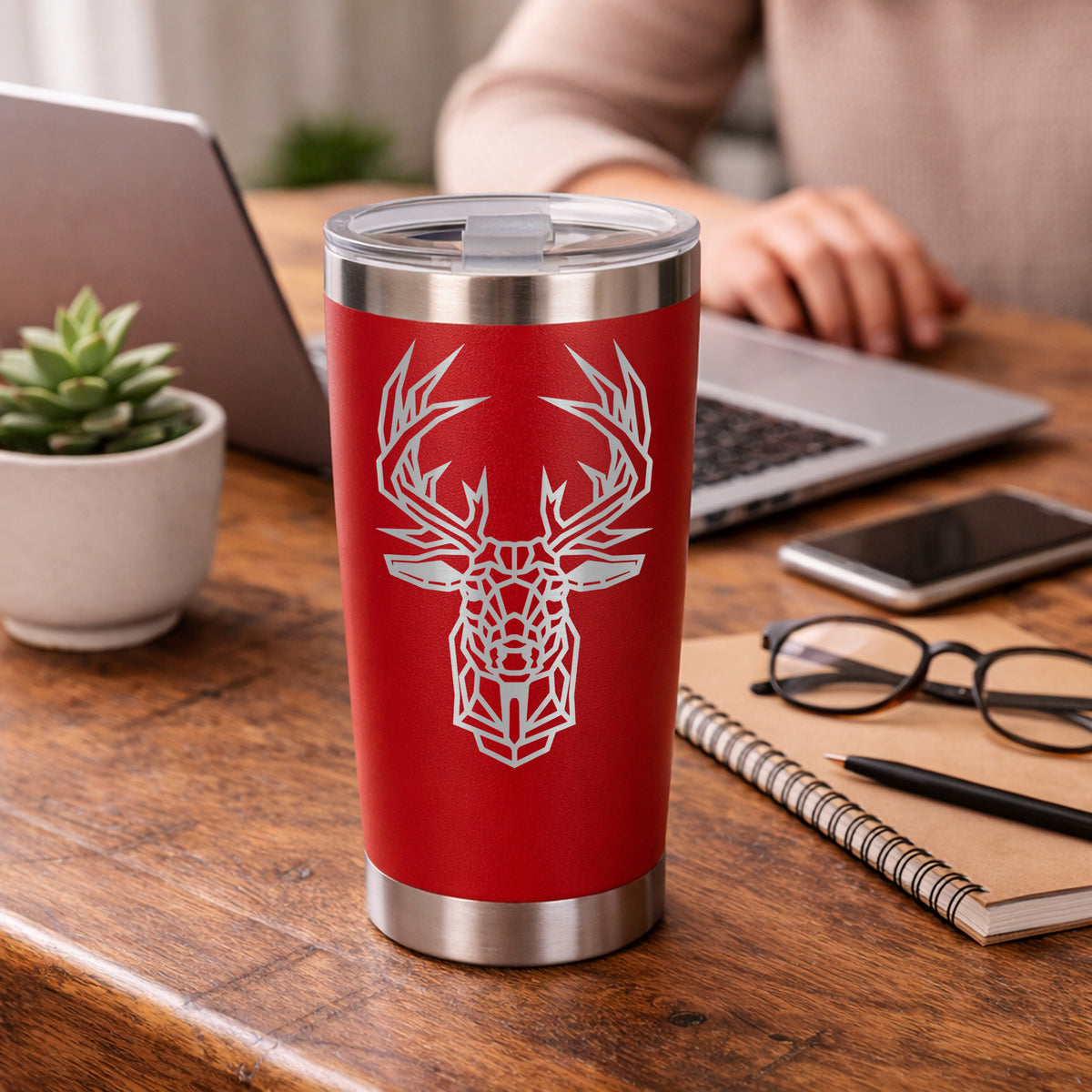 Red Thermal Metal Coffee Cup