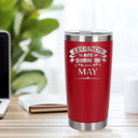 Red Thermal Metal Coffee Cup