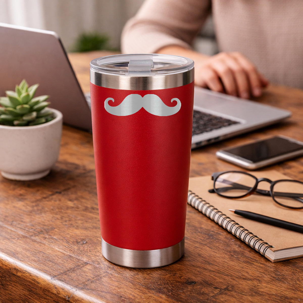 Red Thermal Metal Coffee Cup