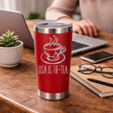 Red Thermal Metal Coffee Cup