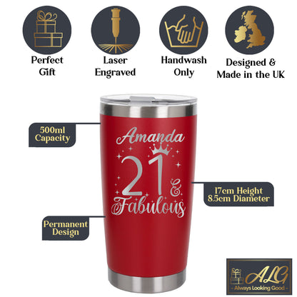 Red Thermal Metal Coffee Cup
