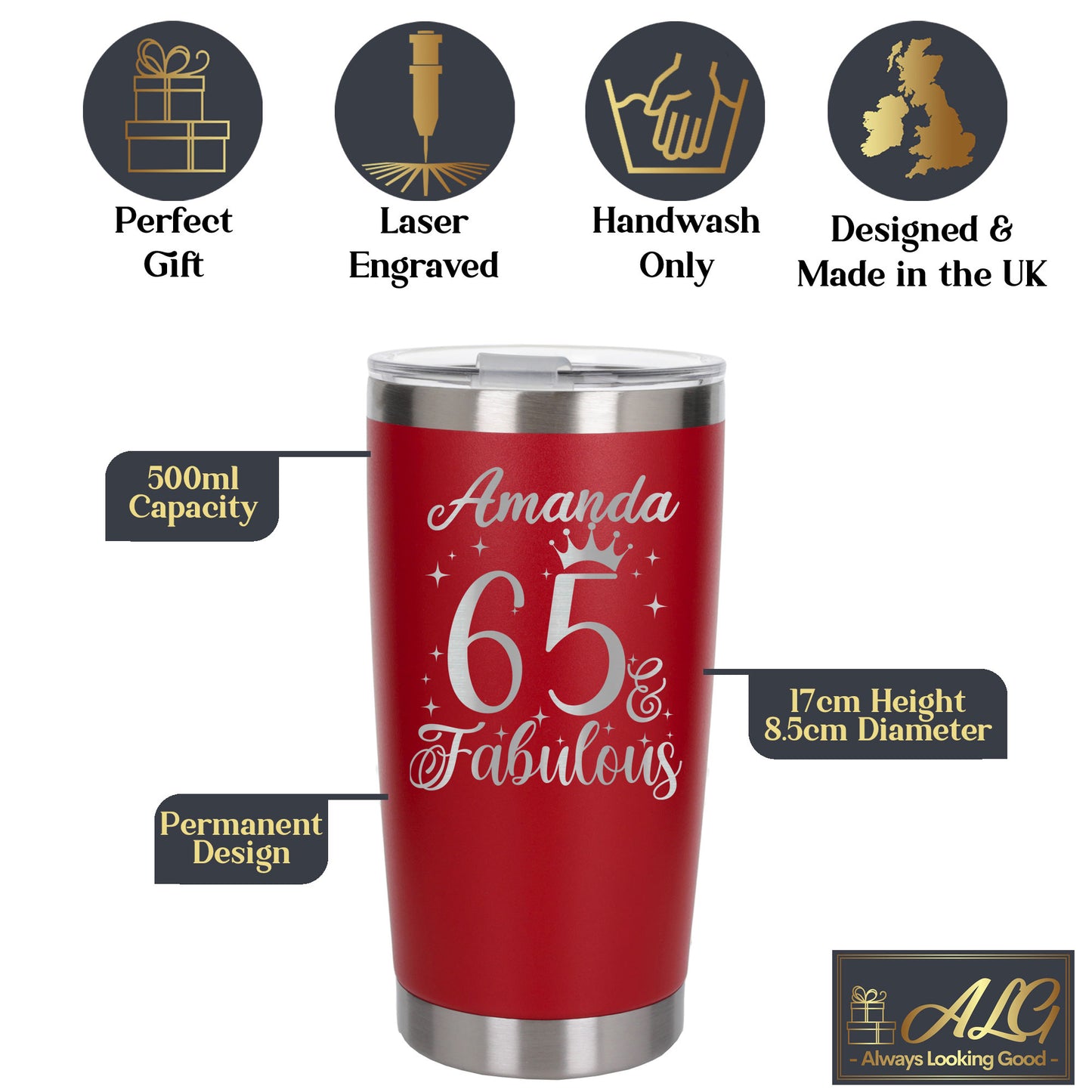 Red Thermal Metal Coffee Cup