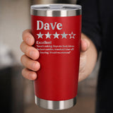 Review Engraved Travel Mug Birthday Gift, Thermal Metal Coffee Cup