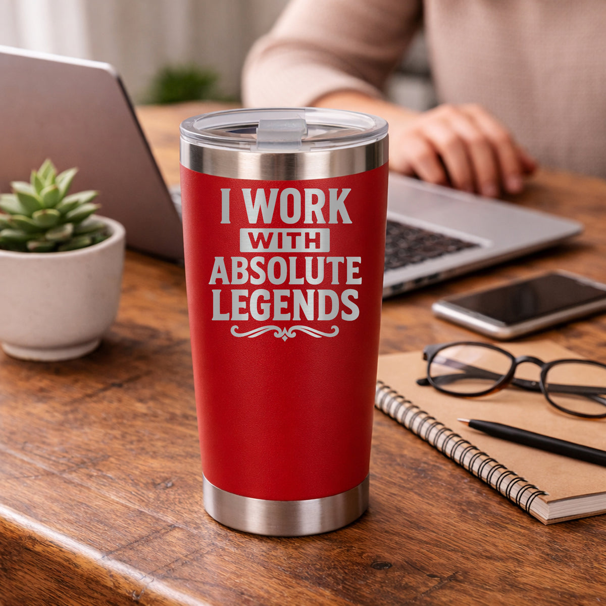 Red Thermal Metal Coffee Cup