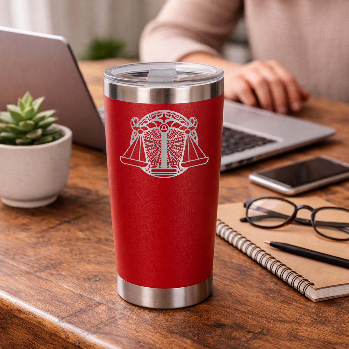 Red Thermal Metal Coffee Cup