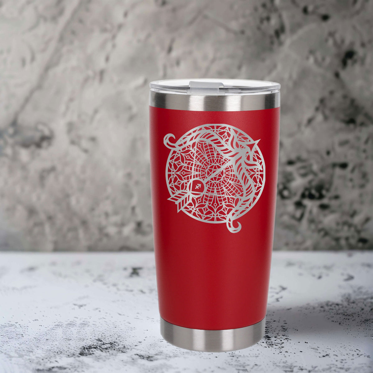 Red Thermal Metal Coffee Cup