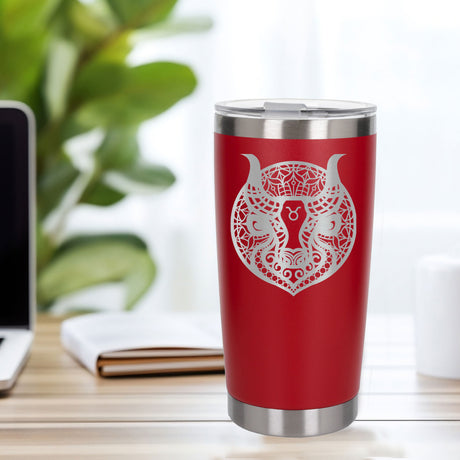 Red Thermal Metal Coffee Cup