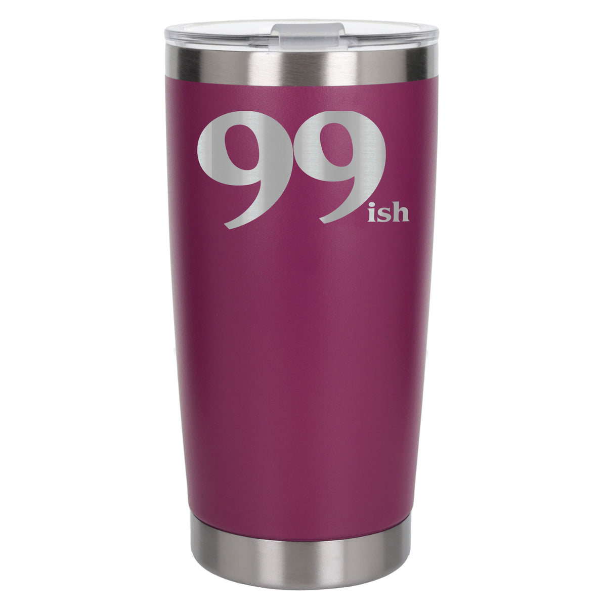 Dark Pink Thermal Metal Coffee Cup