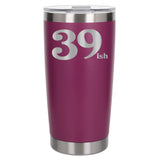 Dark Pink Thermal Metal Coffee Cup