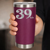 Dark Pink Thermal Metal Coffee Cup