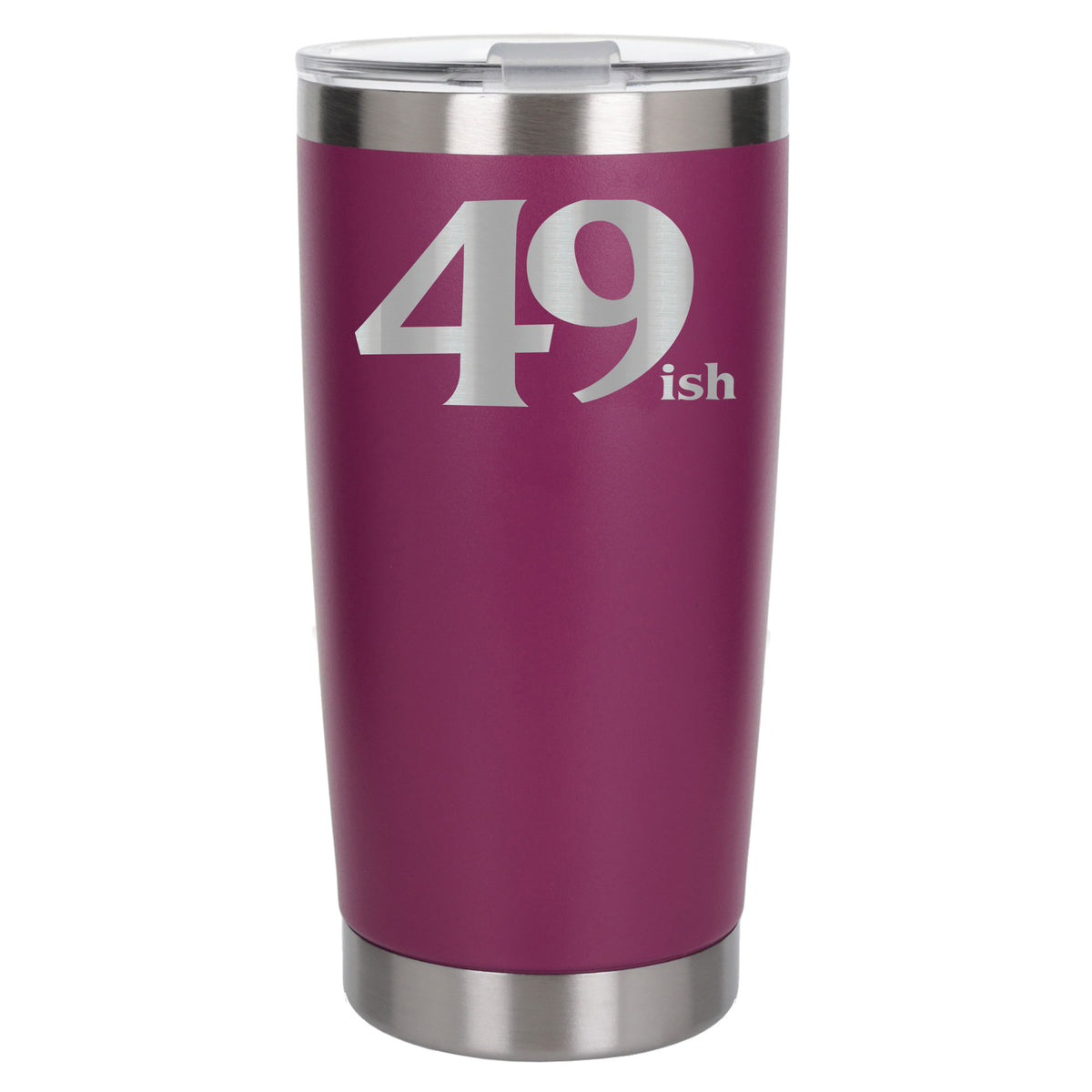 Dark Pink Thermal Metal Coffee Cup
