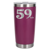 Dark Pink Thermal Metal Coffee Cup