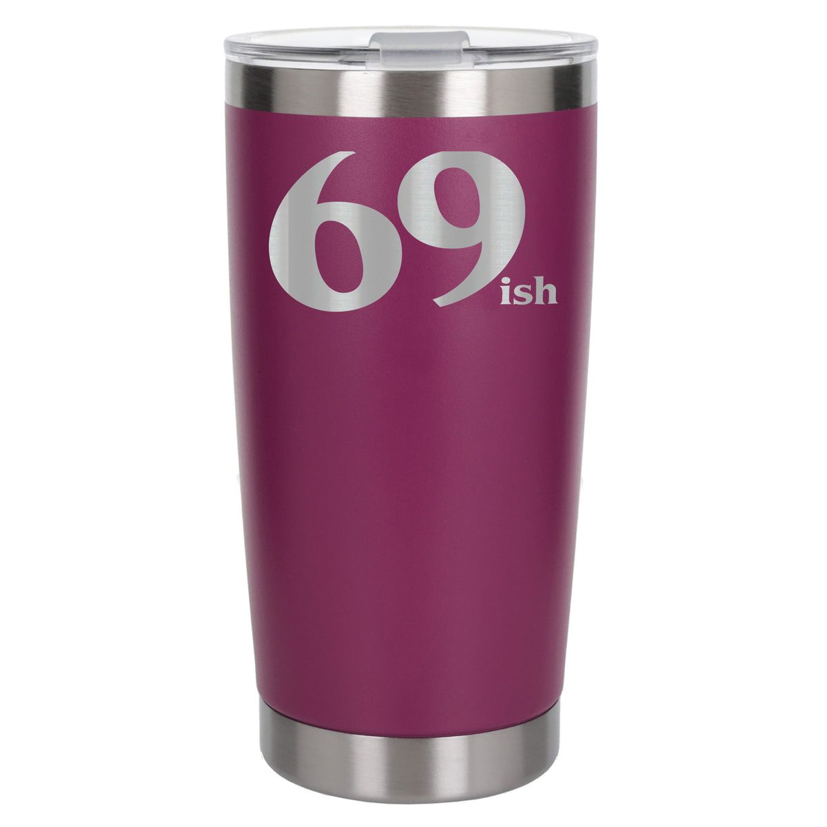 Dark Pink Thermal Metal Coffee Cup