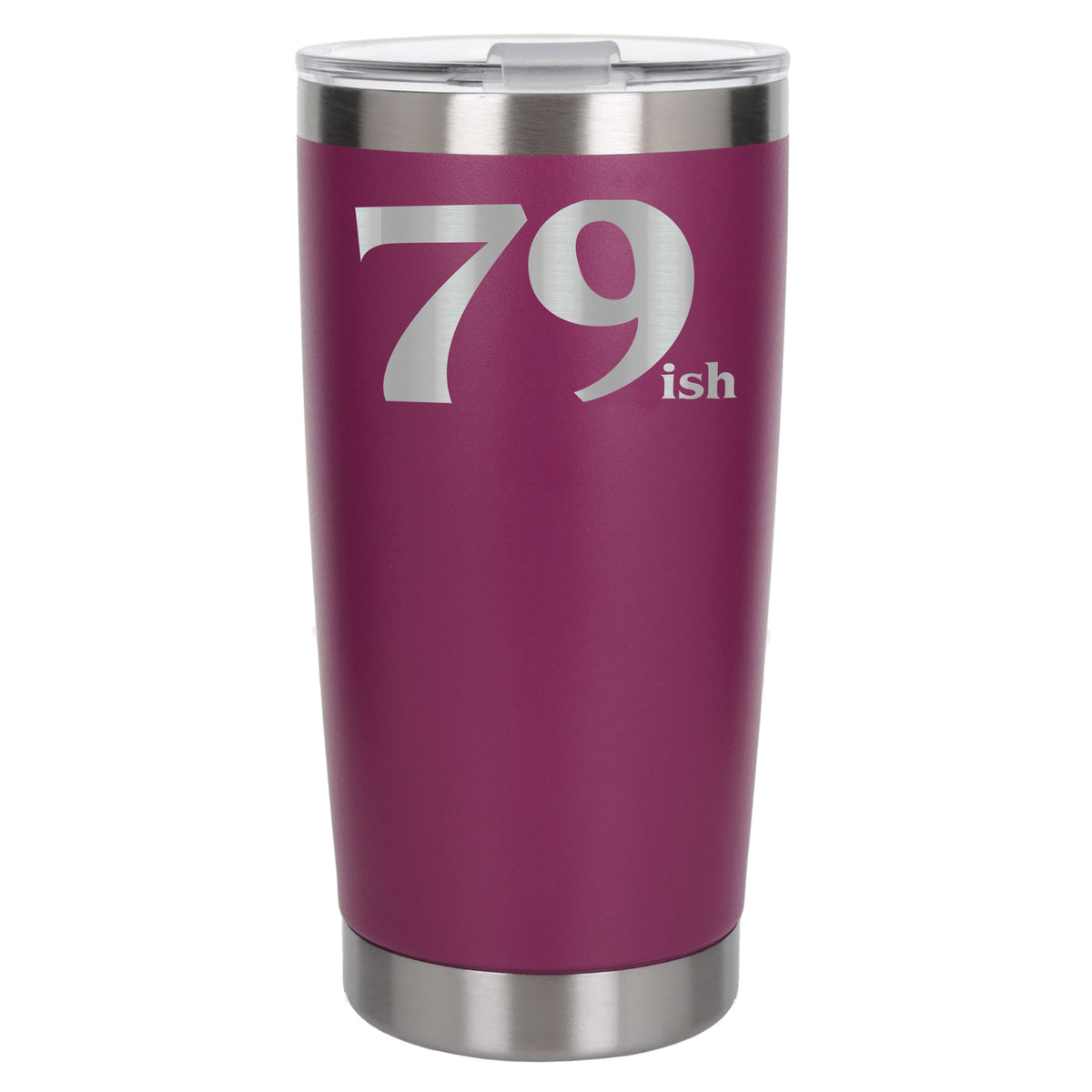Dark Pink Thermal Metal Coffee Cup