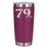 Dark Pink Thermal Metal Coffee Cup