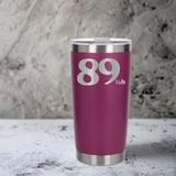 Dark Pink Thermal Metal Coffee Cup