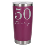 Dark Pink Thermal Metal Coffee Cup