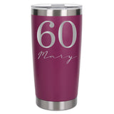 Dark Pink Thermal Metal Coffee Cup
