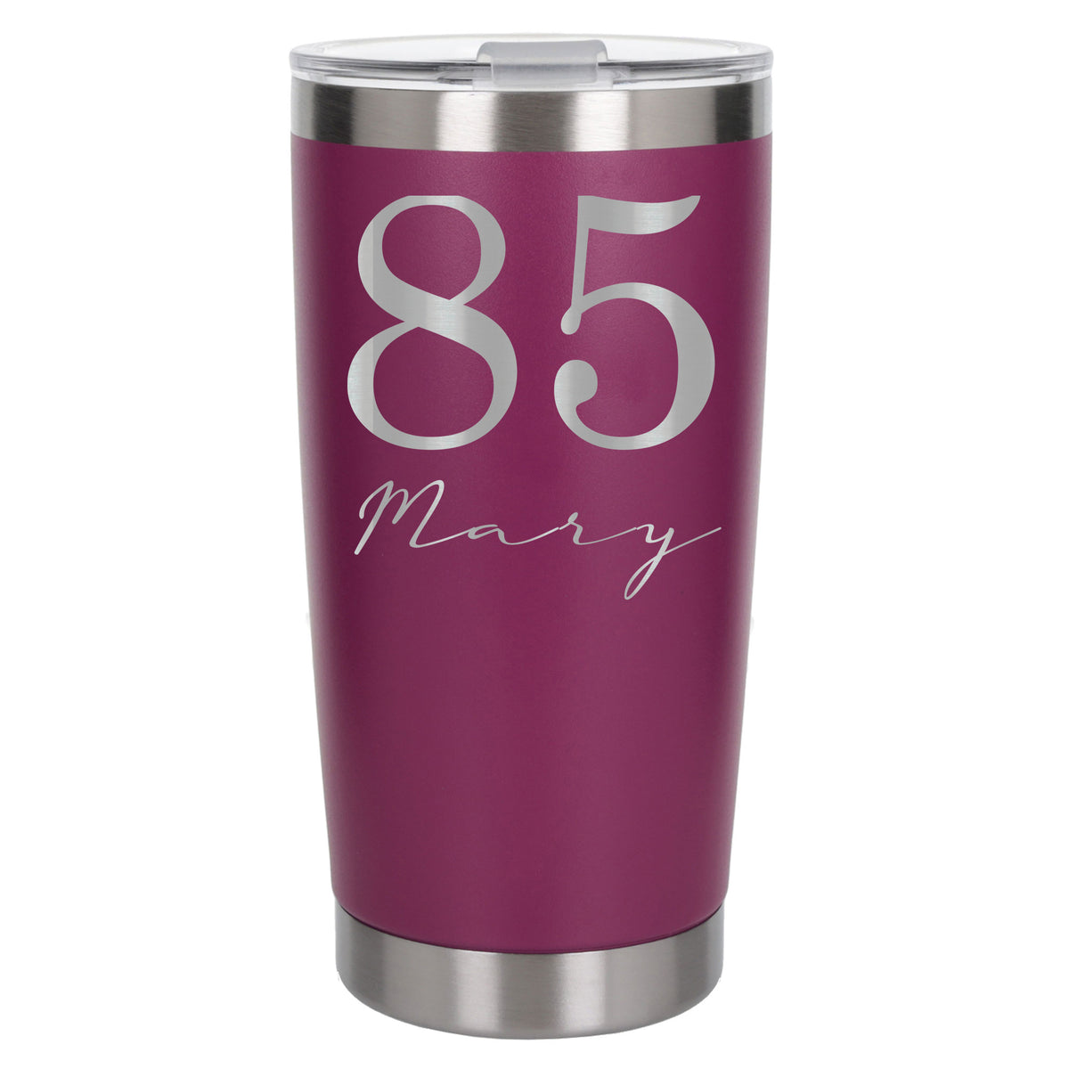 Dark Pink Thermal Metal Coffee Cup
