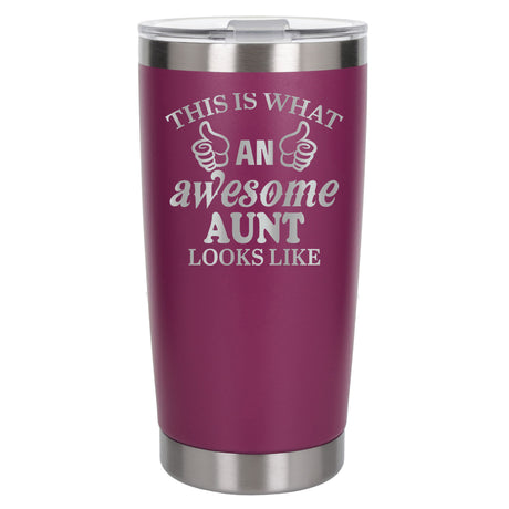 Dark Pink Thermal Metal Coffee Cup