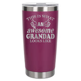 Dark Pink Thermal Metal Coffee Cup