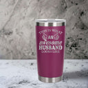 Dark Pink Thermal Metal Coffee Cup
