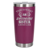 Dark Pink Thermal Metal Coffee Cup