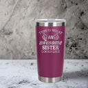 Dark Pink Thermal Metal Coffee Cup