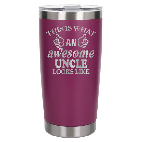 Dark Pink Thermal Metal Coffee Cup