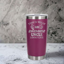 Dark Pink Thermal Metal Coffee Cup