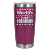 Dark Pink Thermal Metal Coffee Cup