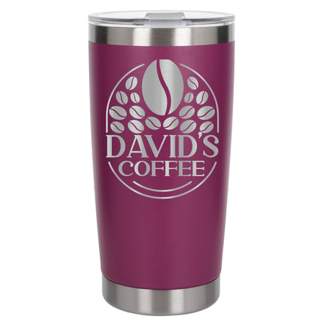 Dark Pink Thermal Metal Coffee Cup