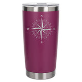 Dark Pink Thermal Metal Coffee Cup