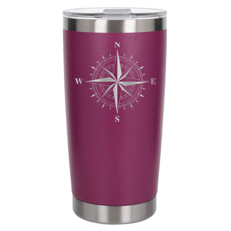 Dark Pink Thermal Metal Coffee Cup