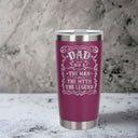 Dark Pink Thermal Metal Coffee Cup