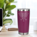 Dark Pink Thermal Metal Coffee Cup