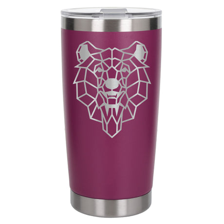 Dark Pink Thermal Metal Coffee Cup