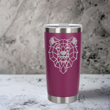 Dark Pink Thermal Metal Coffee Cup