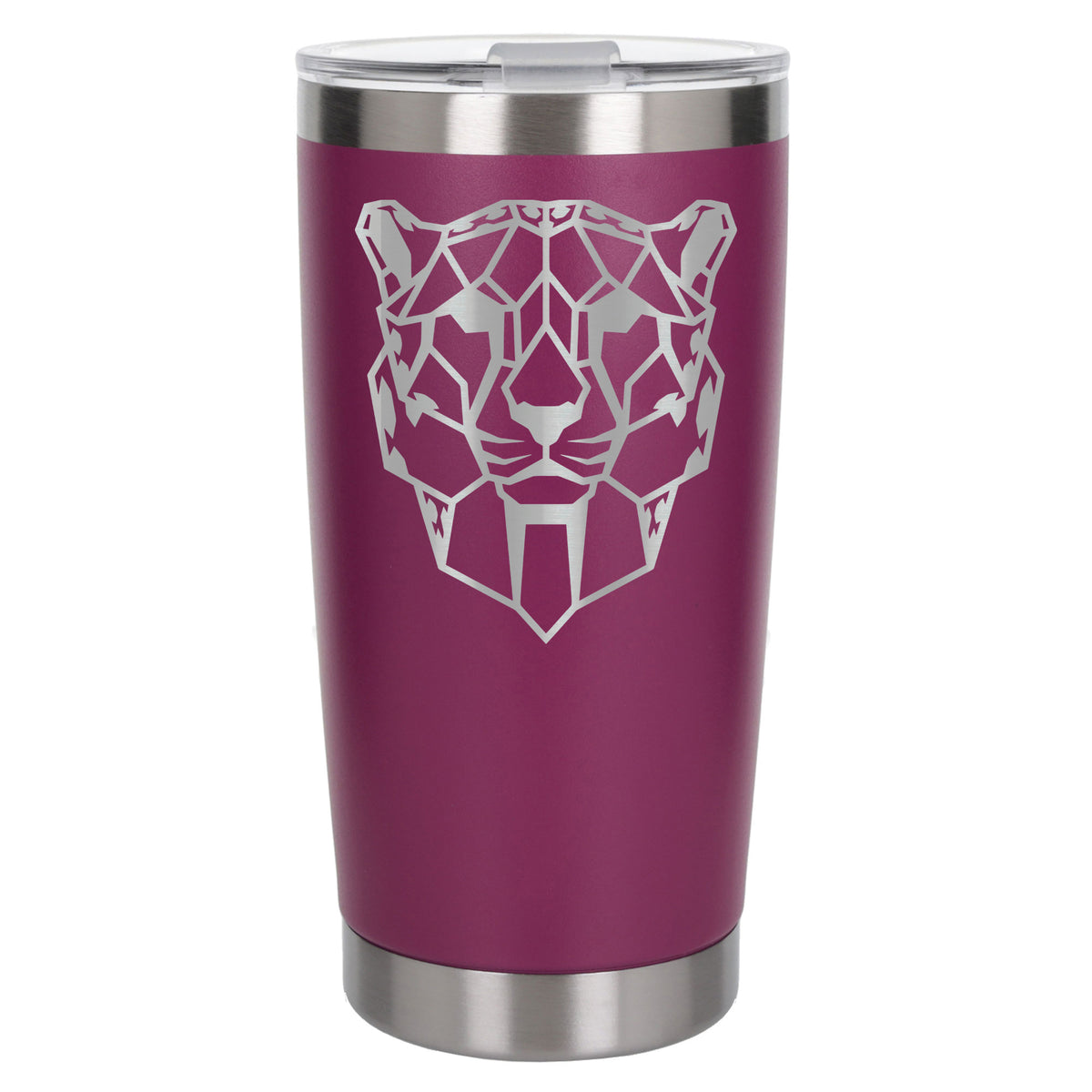 Dark Pink Thermal Metal Coffee Cup