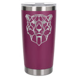 Dark Pink Thermal Metal Coffee Cup