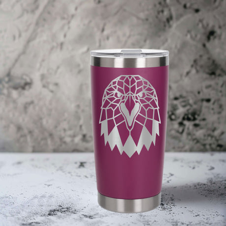 Dark Pink Thermal Metal Coffee Cup
