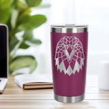 Dark Pink Thermal Metal Coffee Cup