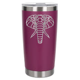 Dark Pink Thermal Metal Coffee Cup