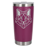 Dark Pink Thermal Metal Coffee Cup