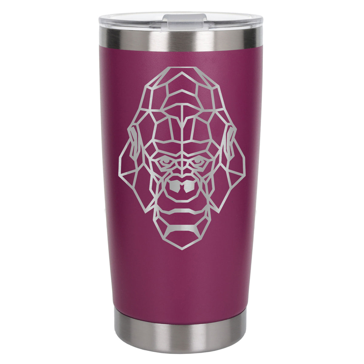 Dark Pink Thermal Metal Coffee Cup