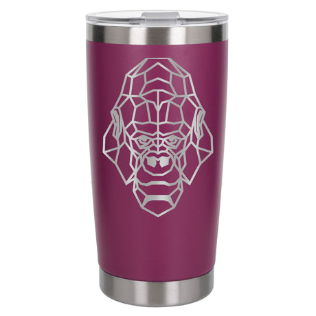 Dark Pink Thermal Metal Coffee Cup