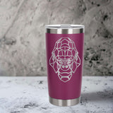 Dark Pink Thermal Metal Coffee Cup
