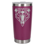 Dark Pink Thermal Metal Coffee Cup
