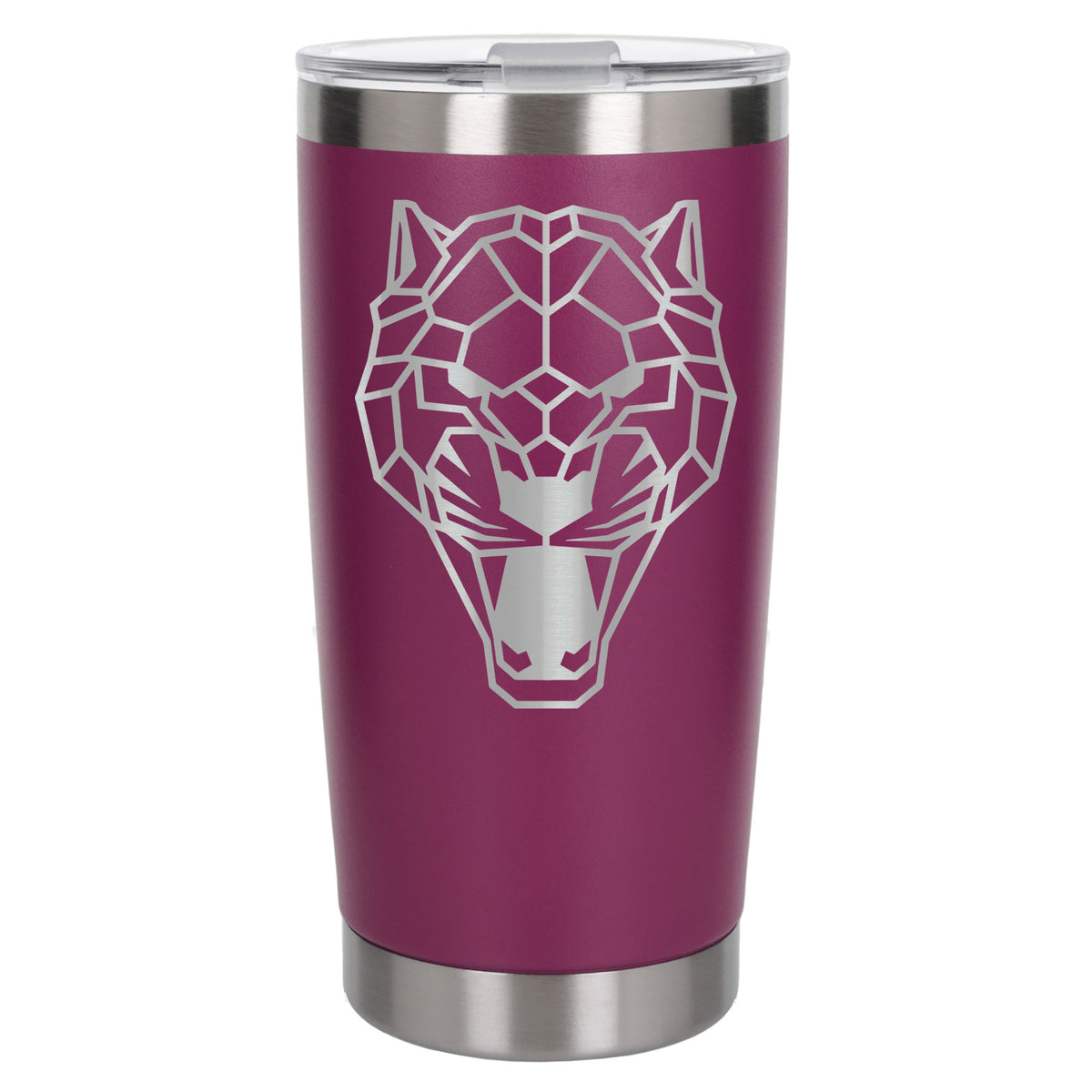 Dark Pink Thermal Metal Coffee Cup