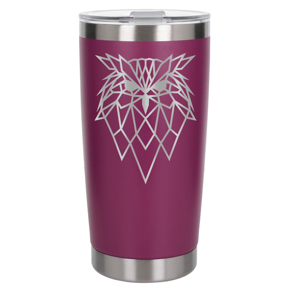 Dark Pink Thermal Metal Coffee Cup